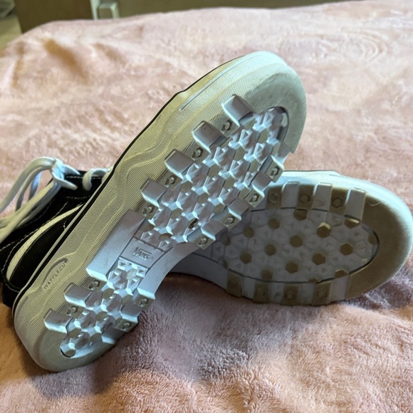 VANS Sentry Sk8-Hi WC Sneakers Black Suede Canvas Women Skate Shoes - Picture 4 of 5